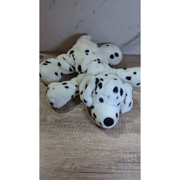 Commonwealth 2000 Dalmatian Plush Dog Stuffed Animal Black & White Spotted 14" - Picture 2 of 10